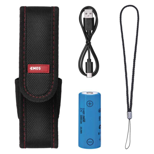 EMOS ULTIBRIGHT 90 CREE LED tölthető fém zseblámpa 1200lm, IP65 - Image 4