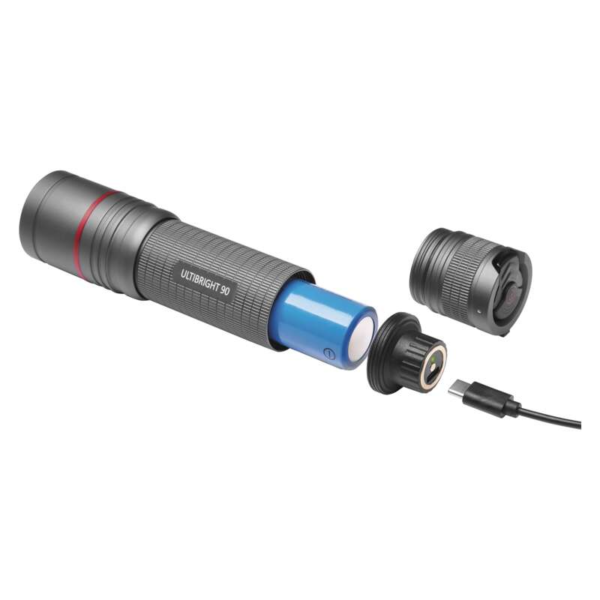 EMOS ULTIBRIGHT 90 CREE LED tölthető fém zseblámpa 1200lm, IP65 - Image 5