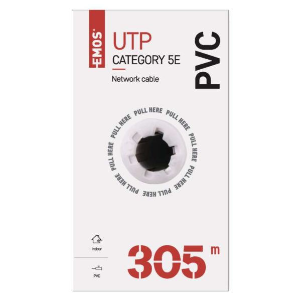 EMOS UTP kábel CAT5E PVC basic 305m - DBKF-EMS9134