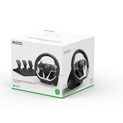 Hori Force Feedback Racing Wheel DLX, Xbox Series X|S, Xbox One, Fekete, Kormány szett