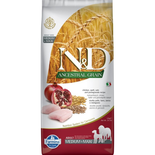 N&D Dog Ancestral Grain csirke