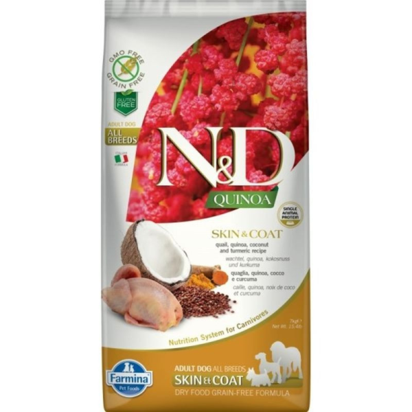 N&D Dog Quinoa Skin&Coat Fürj 7kg - LPHT-PND0700034