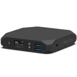 Omnicharge Omni 20c+ 100W 20100mAh Dual USB-C Vezeték Nélküli töltőállomás - GRVC-OP2CB003