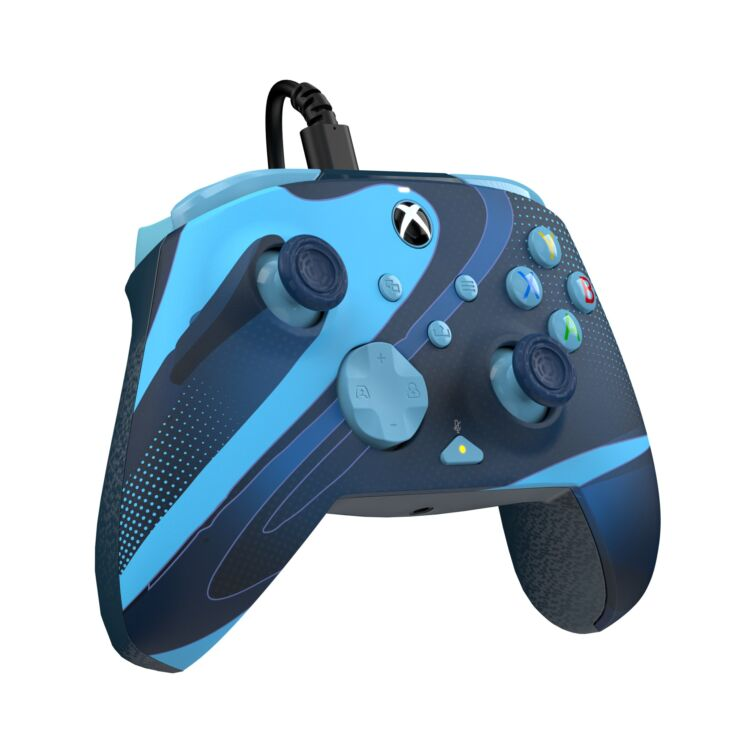 PDP Rematch Glow, Adevanced, Xbox Series X|S, Xbox One, PC, Blue Tide, Glow in the Dark, Vezetékes kontroller