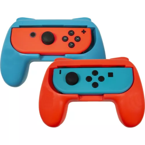 QWare Gaming Controller Holders, Nintendo Switch, Kék-Piros, Joy-Con markolat + Thumb Grips