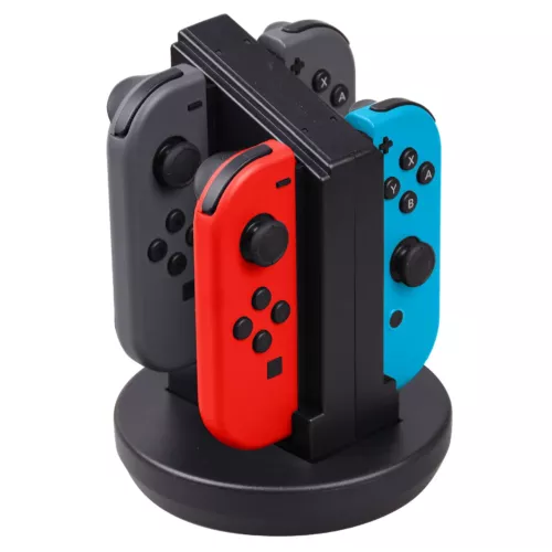 QWare Gaming Docking station, Nintendo Switch, Joy-Con, Fekete, Kontroller töltőállomás