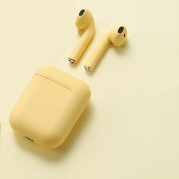 Fejlesztett I12 Bluetooth 5.0 Vezeték Nélküli Fülhallgató Töltőtokkal - Sárga - Image 5