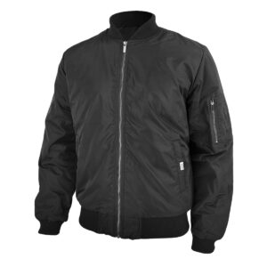 Dressa Basic cipzáros férfi bomber dzseki - fekete_magnastore