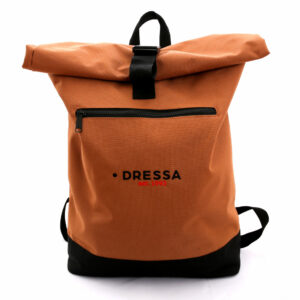 Dressa Rolltop csavart tetejű hátizsák - caramel_magnastore