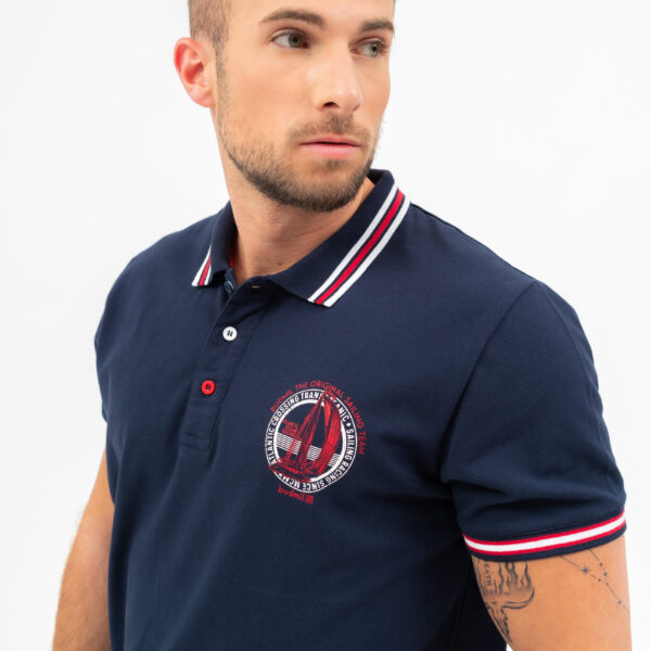 budmil Modern fit galléros póló_20730264-004