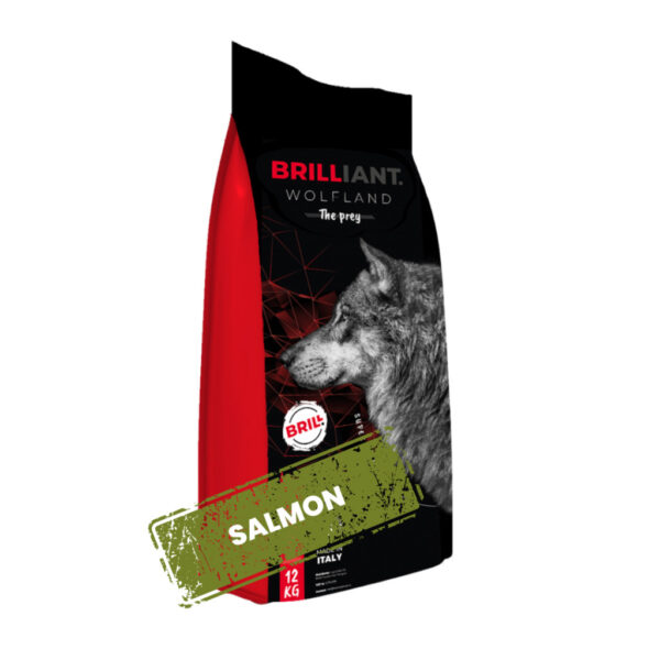 Brill Wolfland Hypoallergén Salmon Lazac és Rizs 12 kg száraz kutyatáp_9990000012947