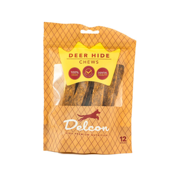 Delcon Deer Hide Chew Hypoallergén Szarvasbőr fogtisztító kutyáknak_5425020500579