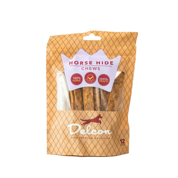 Delcon Horse Hide Chew Hypoallergén Lóbőr fogtisztító kutyáknak_115401