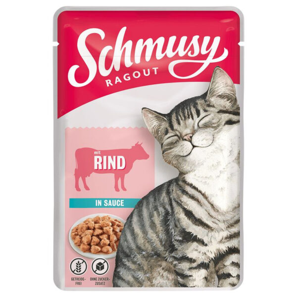 Schmusy Ragout marha szószban alutasakos macskaeledel 100g_4000158710819