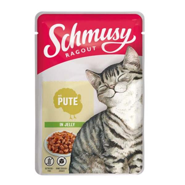 Schmusy Ragout pulyka aszpikban alutasakos macskaeledel 100 g_4000158710710