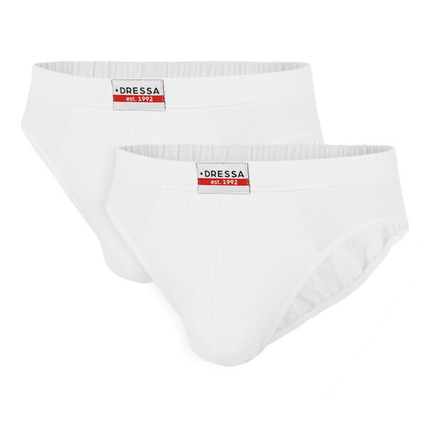 Dressa 102 pamut férfi alsónadrág - fehér - 2db-du100170-4_magnastore