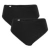 Dressa 303 8cm magas derekú rugalmas pamut bugyi - fekete - 2db-du101389-5_magnastore