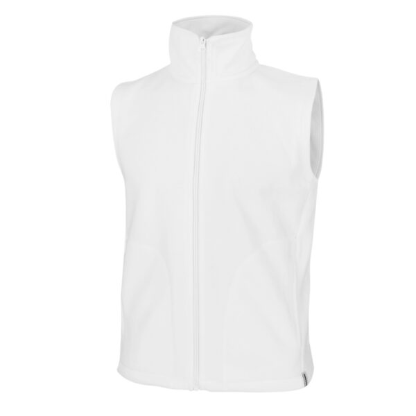 Dressa Basic Thermo nagyméretű cipzáros férfi polár mellény - fehér-dc101195-2_magnastore