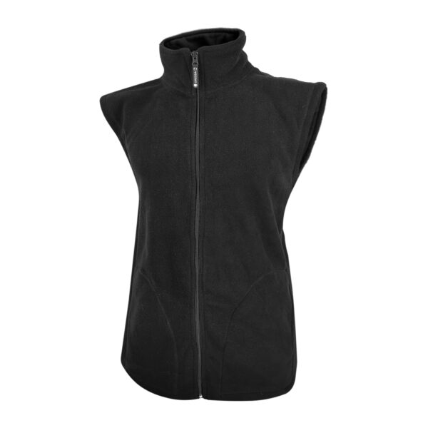 Dressa Basic Thermo nagyméretű cipzáros férfi polár mellény - fekete-dc101092-2_magnastore