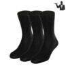 Dressa pamut gumi nélküli pincér zokni - fekete - 35-38 - 3 pár-ds100172-1_magnastore