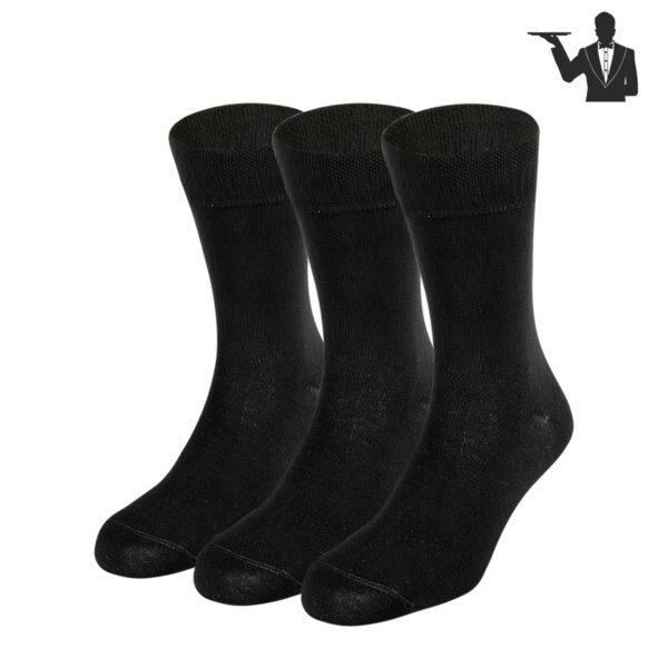 Dressa pamut gumi nélküli pincér zokni - fekete - 39-41 - 3 pár-ds100173-1_magnastore