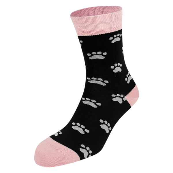 Dressa pamut tappancs mintás cicás zokni - fekete-ds101281-1_magnastore