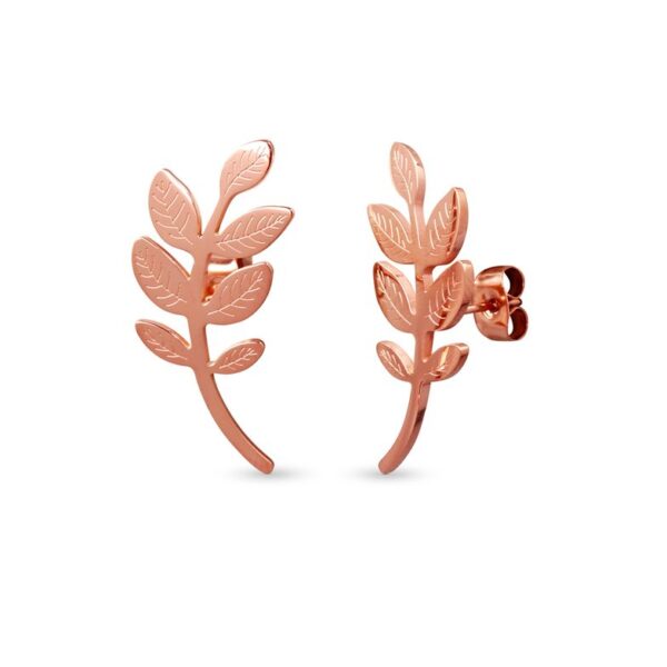 Leaves Rose Gold fülbevaló_P2028_Magnastore.hu
