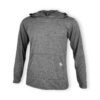 Dressa Active kenguruzsebes kapucnis férfi sport nagyméretű póló - melírszürke-dc100915-1_magnastore