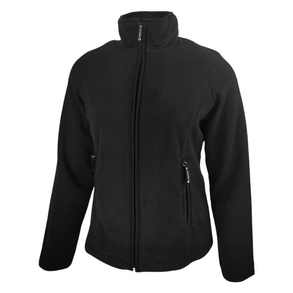 Dressa Basic Thermo nagyméretű cipzáros hosszú ujjú női polár felső - fekete-dc101105-2_magnastore