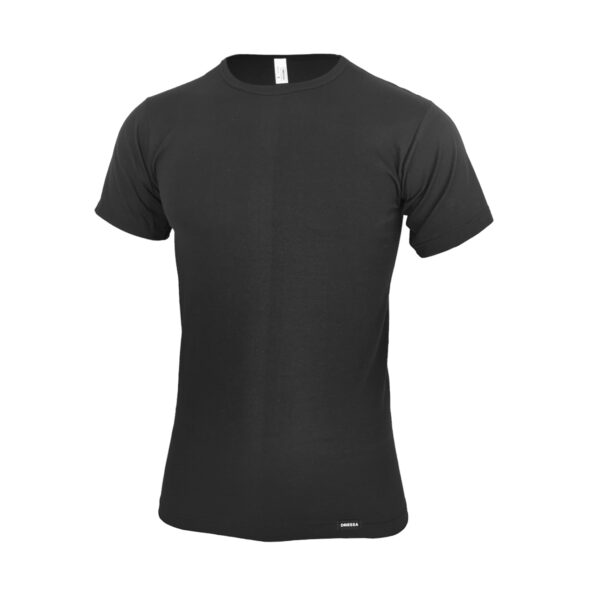 Dressa Everyday rövid ujjú környakú férfi pamut póló - fekete-dc101051-5_magnastore