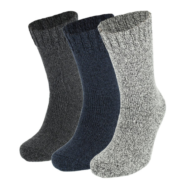 Dressa Norweger gyapjú frottír gumi nélküli bokazokni - 3 pár-dc101644-1_magnastore