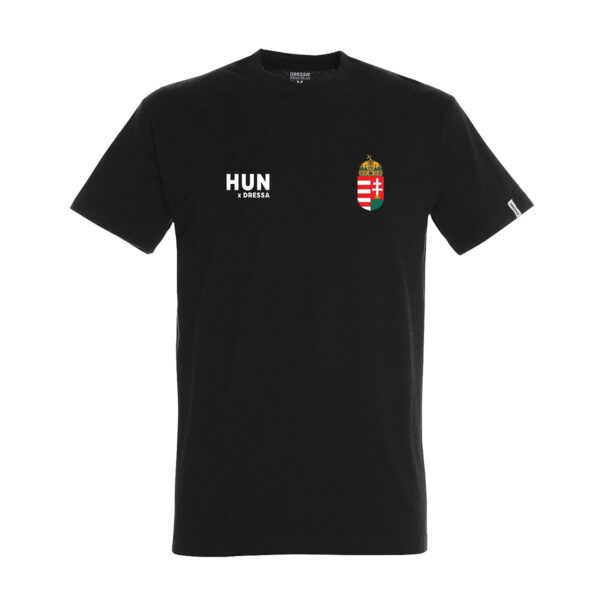 Dressa Hungary magyar címeres pamut szurkolói póló - fekete-dc101760-5_magnastore