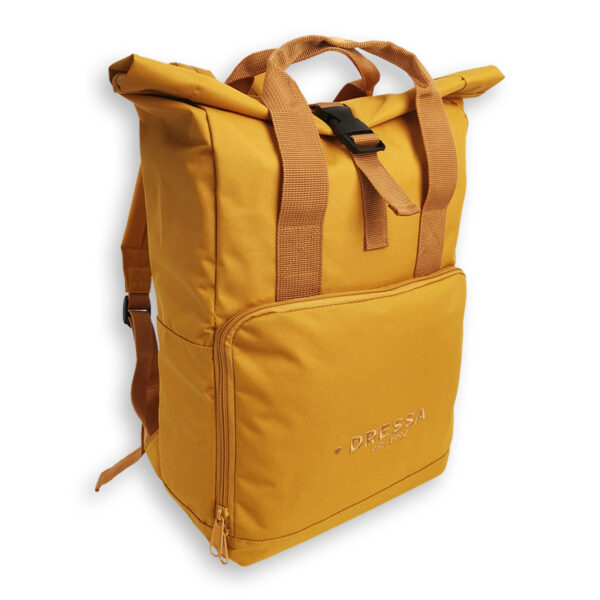 Dressa Rolltop csavart tetejű hátizsák - mustársárga-db100240-1_magnastore