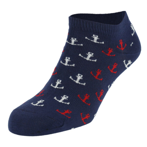 Dressa Sailing horgony mintás pamut titokzokni - sötétkék-ds101369-2_magnastore