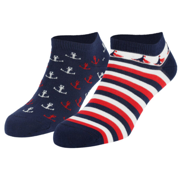Dressa Sailing mintás pamut felemás titokzokni-ds101371-2_magnastore