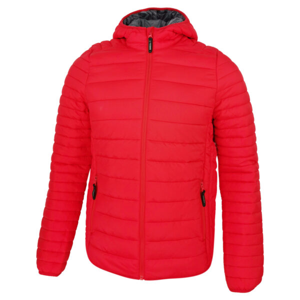 Dressa Sport nagyméretű steppelt férfi könnyű tokba hajtható kapucnis dzseki - piros-dc101111-2_magnastore