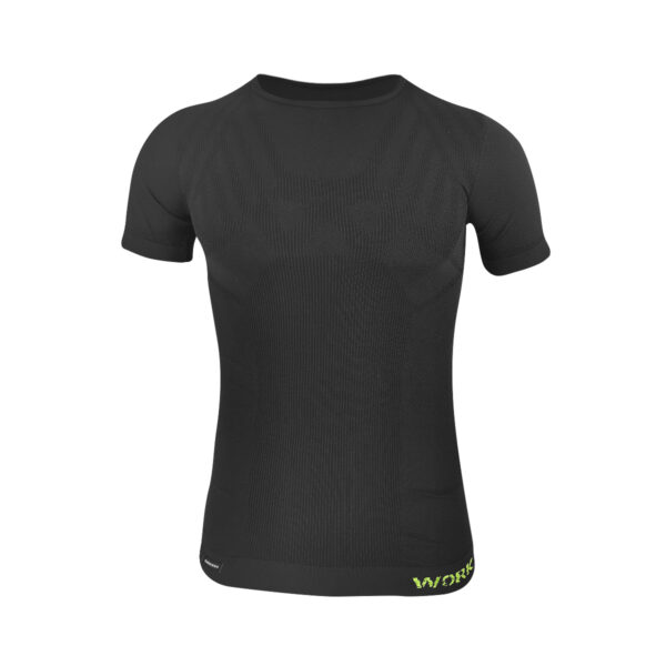 Dressa Work rövid ujjú varrás nélküli férfi fitness és edző póló - fekete-dc101009-3_magnastore