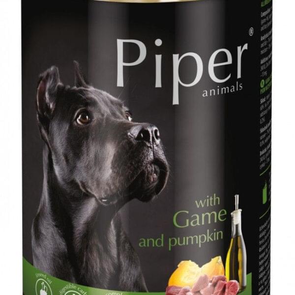 Piper Adult Game & Pumpkin (vad-tök) kutya konzerv - 400 g_5902921306535